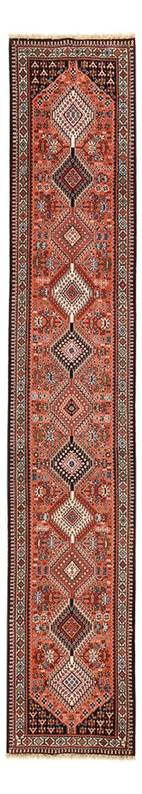 Tapis de couloir Tapis persan - Nomadic - 407 x 74 cm - rouge clair