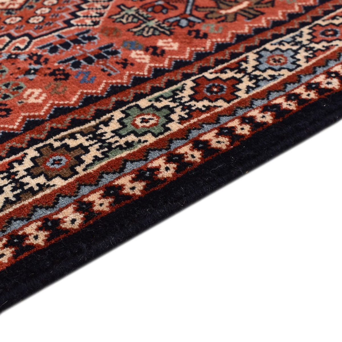 Tapis de couloir Tapis persan - Nomadic - 407 x 74 cm - rouge clair