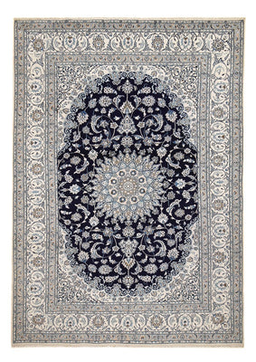 Tapis persan - Nain - 410 x 294 cm - bleu foncé