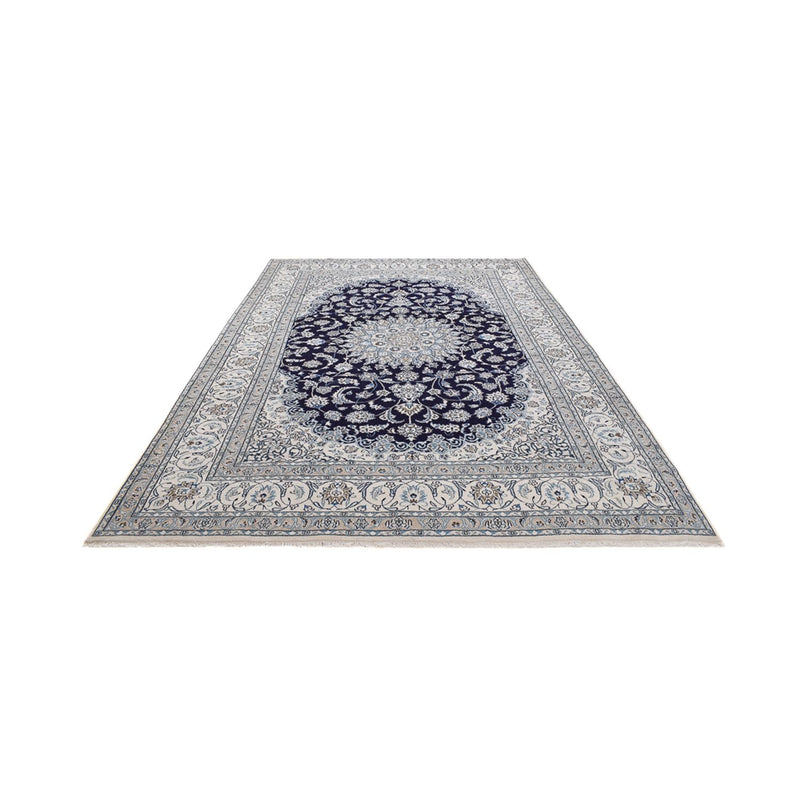 Tapis persan - Nain - 410 x 294 cm - bleu foncé