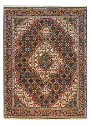 Tapis persan - Tabriz - Royal - 201 x 150 cm - marron