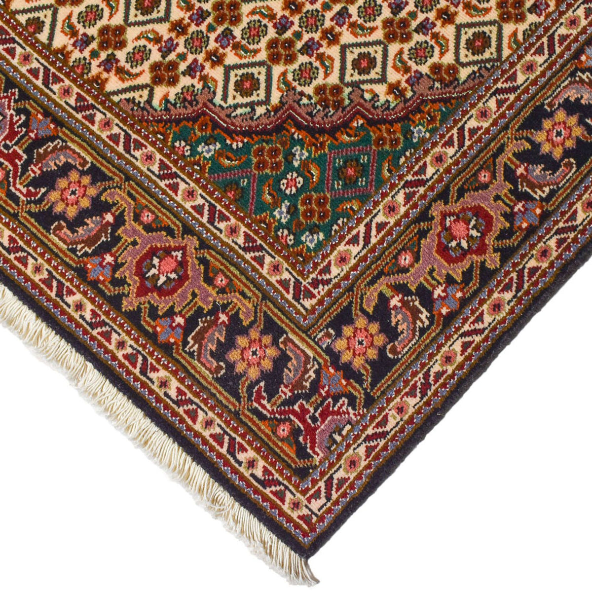 Tapis persan - Tabriz - Royal - 201 x 150 cm - marron