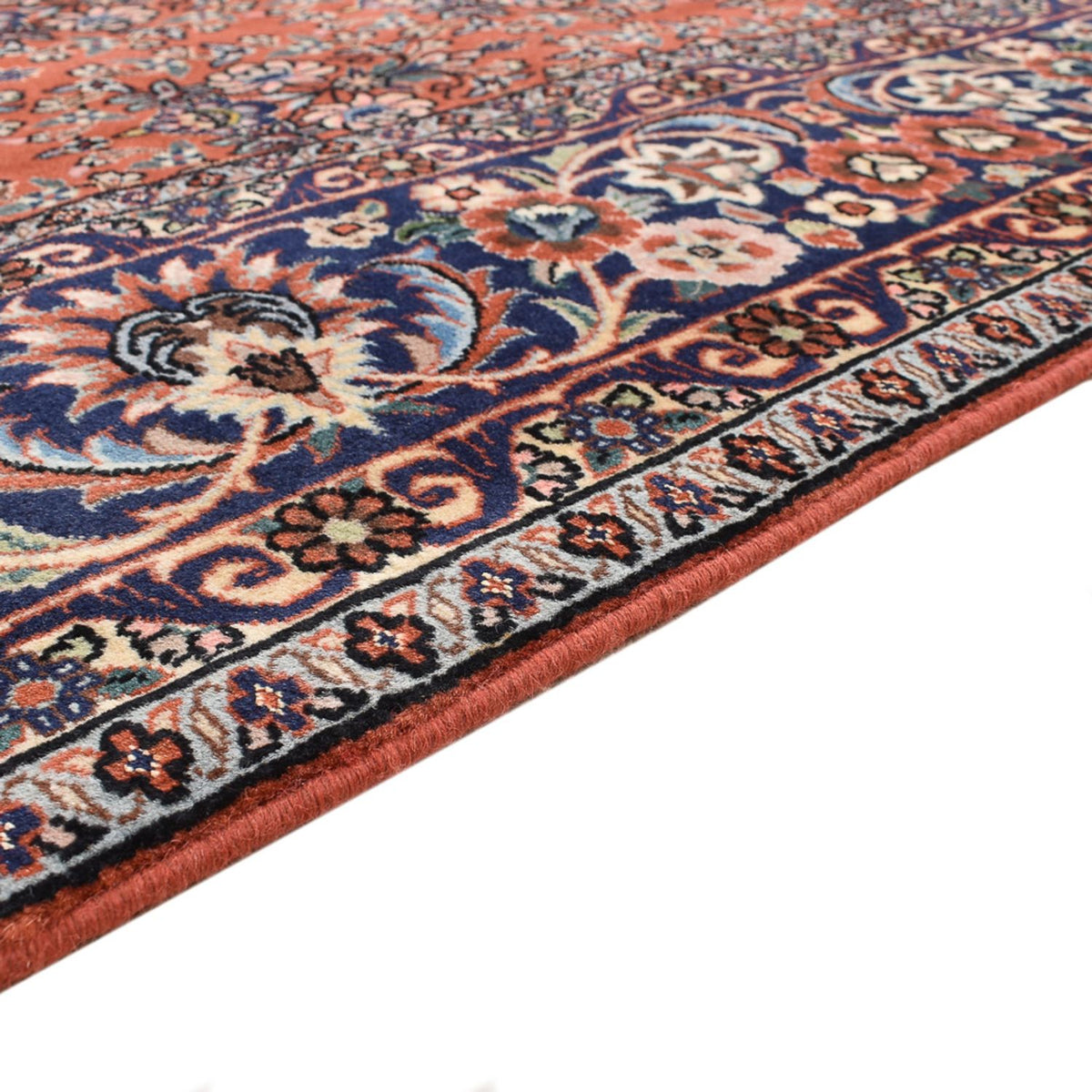 Tapis persan - Bidjar - 297 x 202 cm - rouge clair