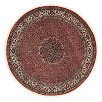 Tapis persan - Bidjar ronde  - 150 x 150 cm - rouge foncé