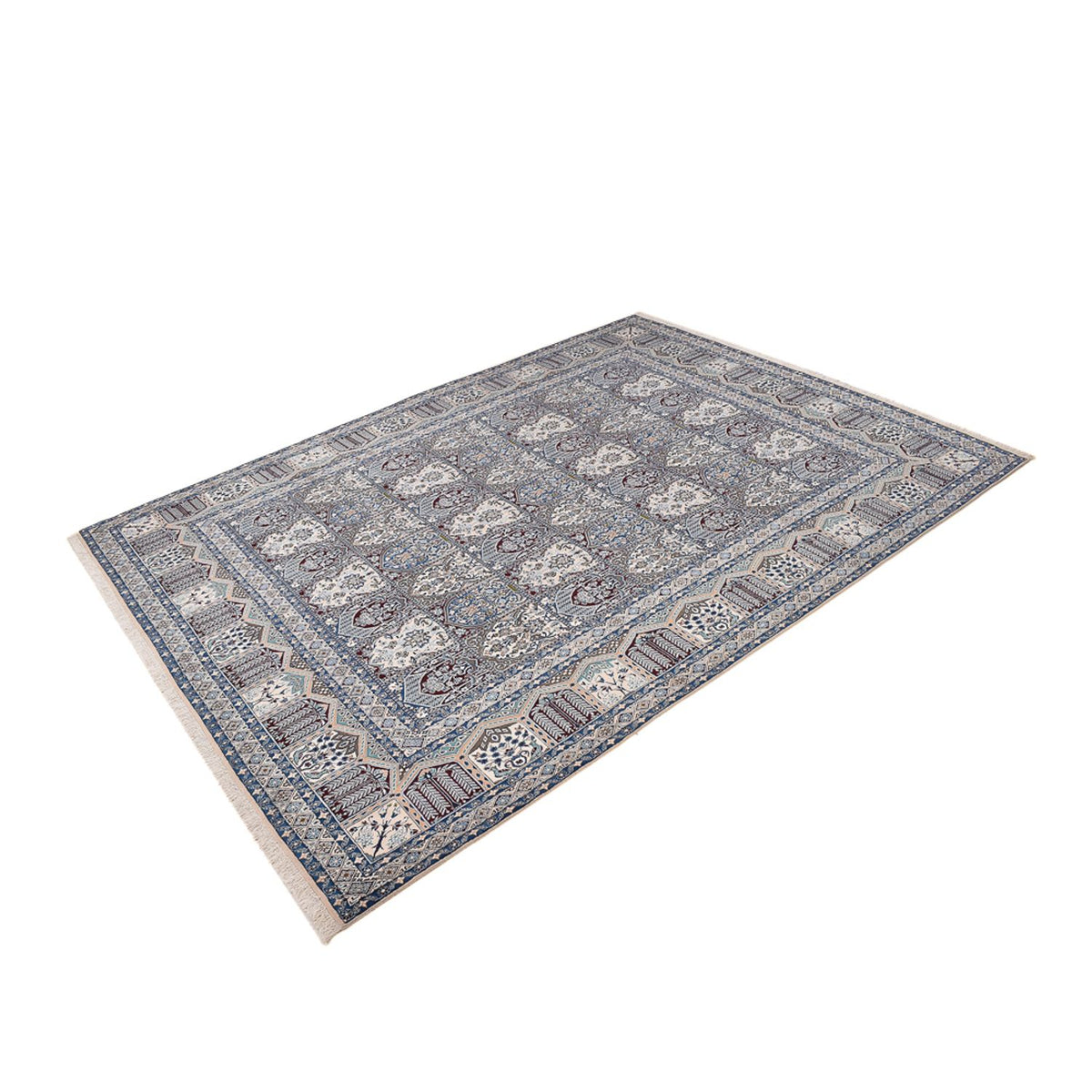 Tapis persan - Nain - Premium - 413 x 301 cm - gris