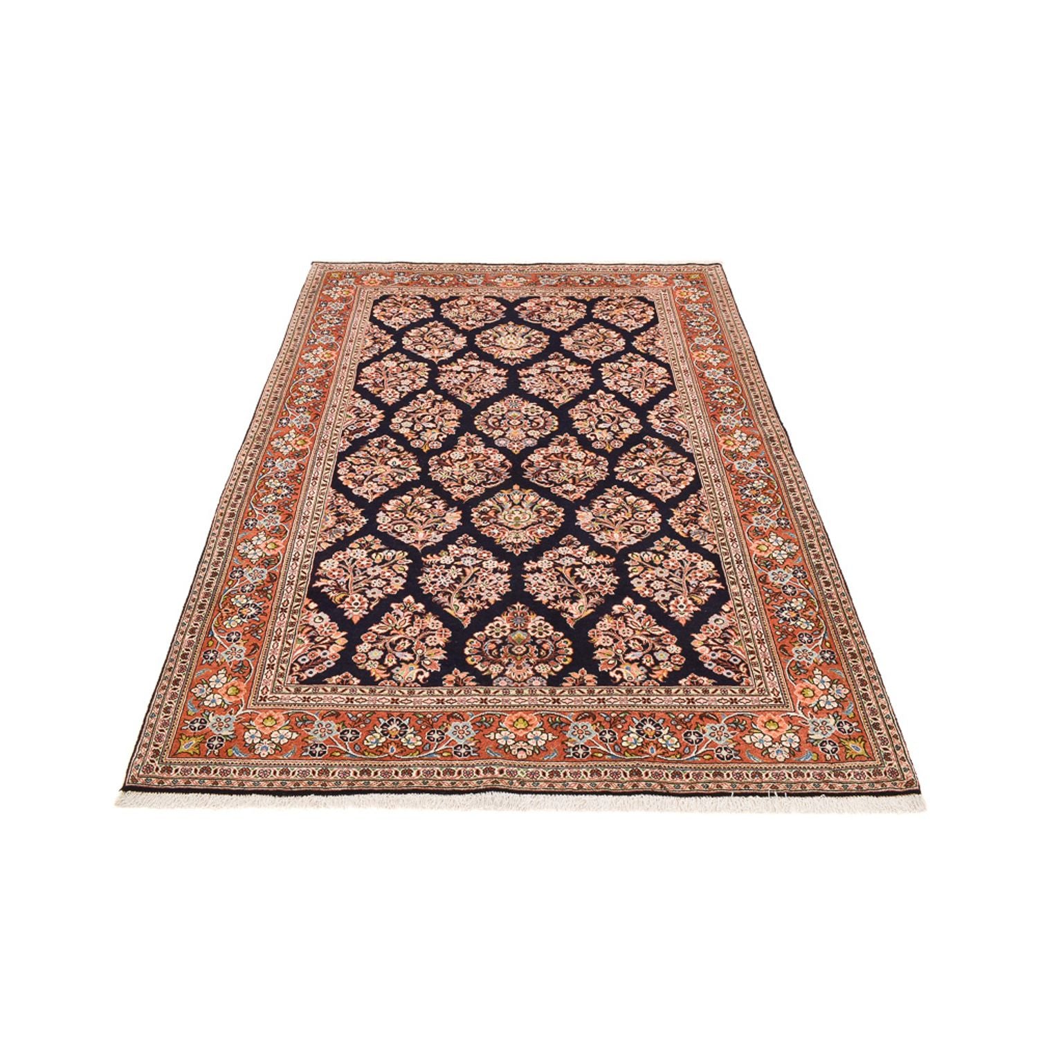 Tapis persan - Classique - 237 x 177 cm - bleu foncé