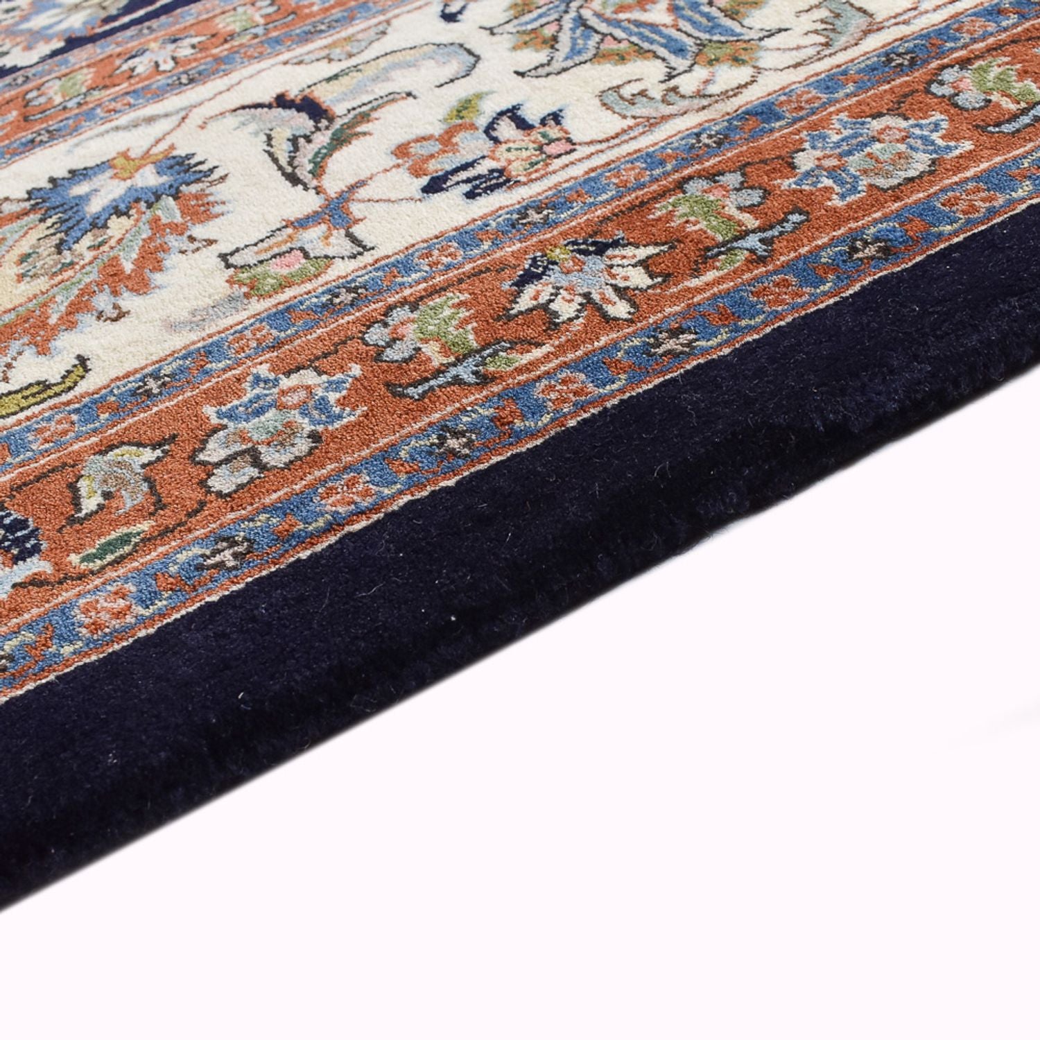 Tapis persan - Classique - Royal - 344 x 252 cm - bleu foncé