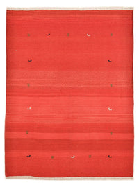 Tapis Gabbeh - Persan - 227 x 174 cm - rouge