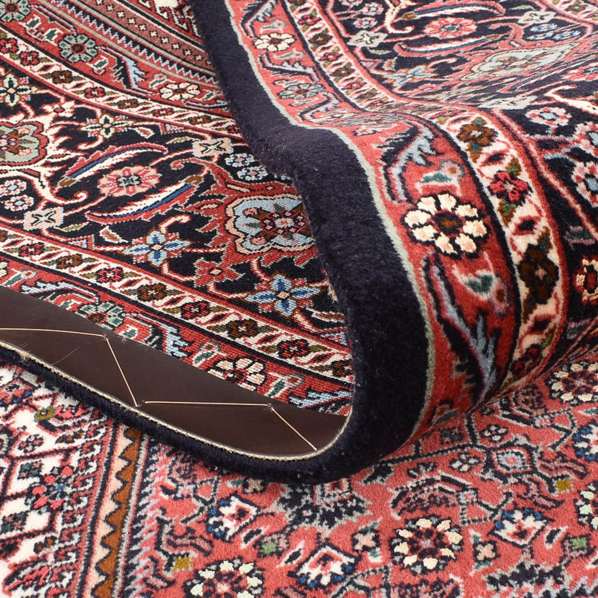 Tapis persan - Bidjar - 303 x 201 cm - rouge bordeaux