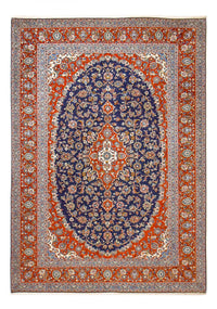 Tapis persan - Keshan - 350 x 255 cm - bleu foncé
