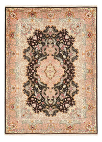 Tapis persan - Tabriz - Royal - 210 x 151 cm - bleu foncé