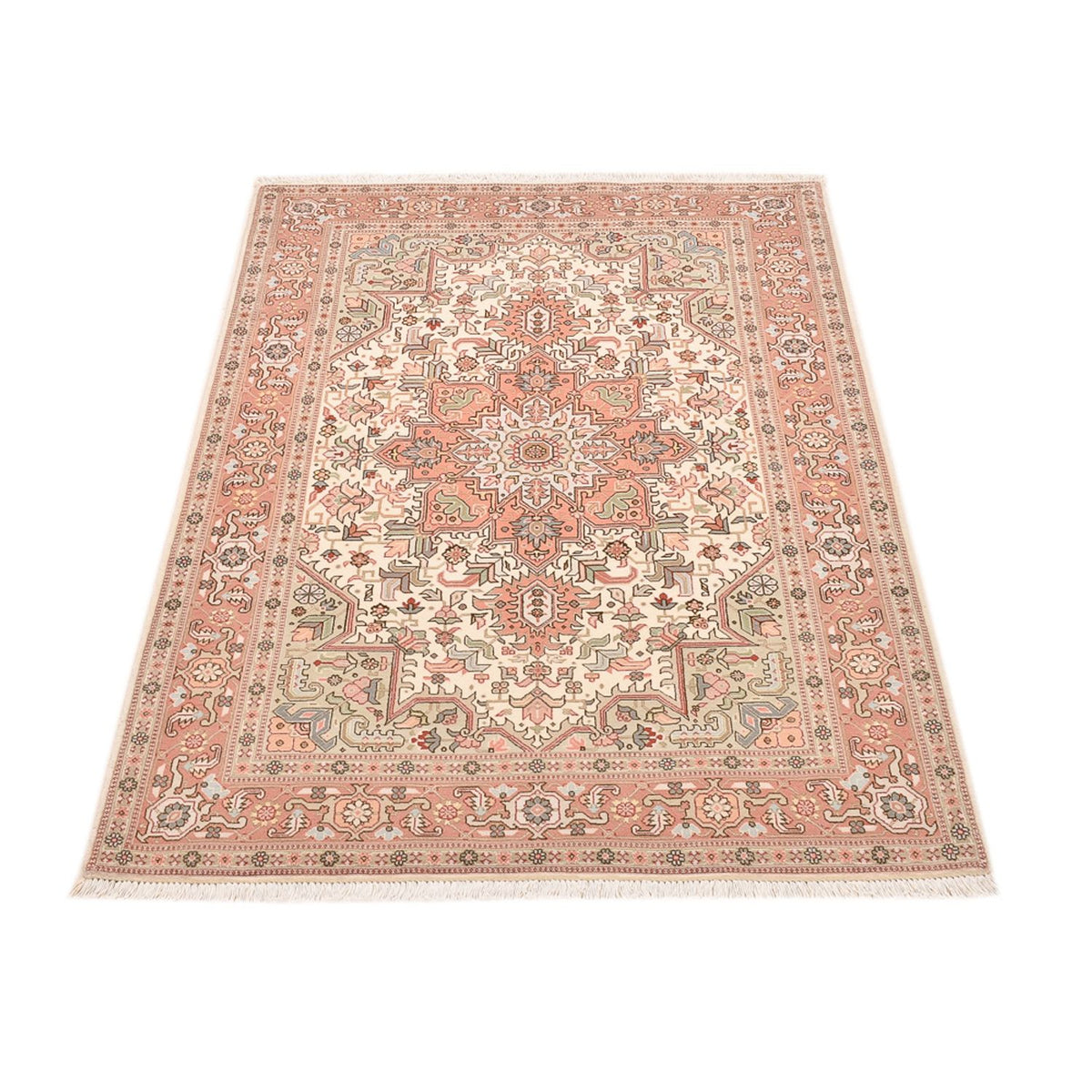 Tapis persan - Tabriz - Royal - 159 x 102 cm - rouge clair