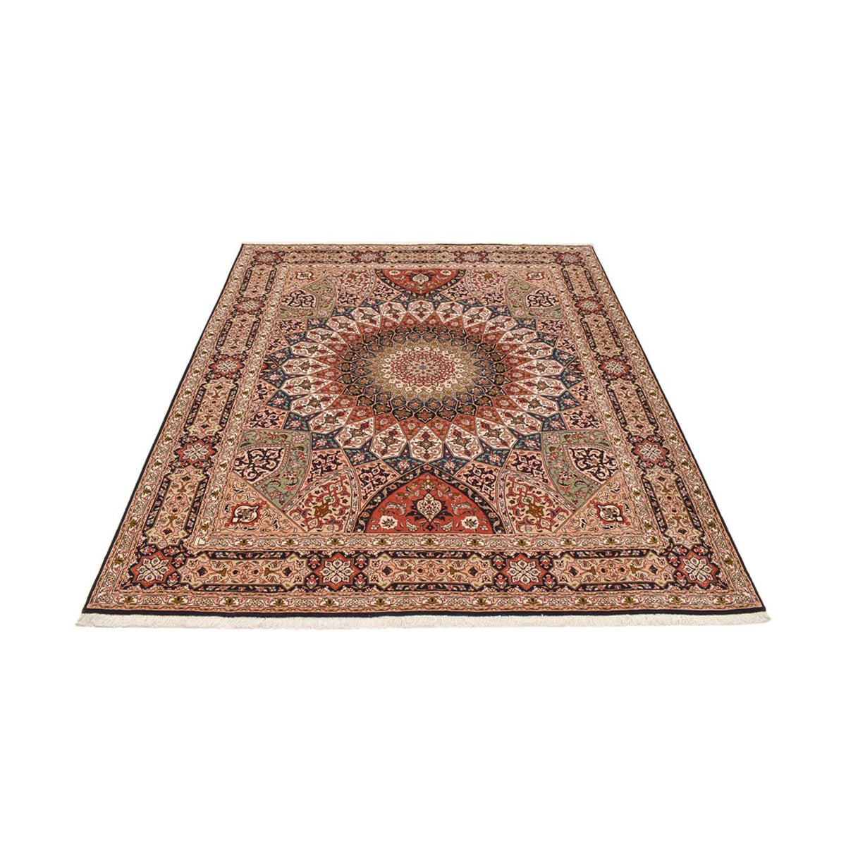 Tapis persan - Tabriz - Royal - 260 x 205 cm - beige foncé