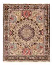 Tapis persan - Tabriz - Royal - 250 x 208 cm - beige foncé
