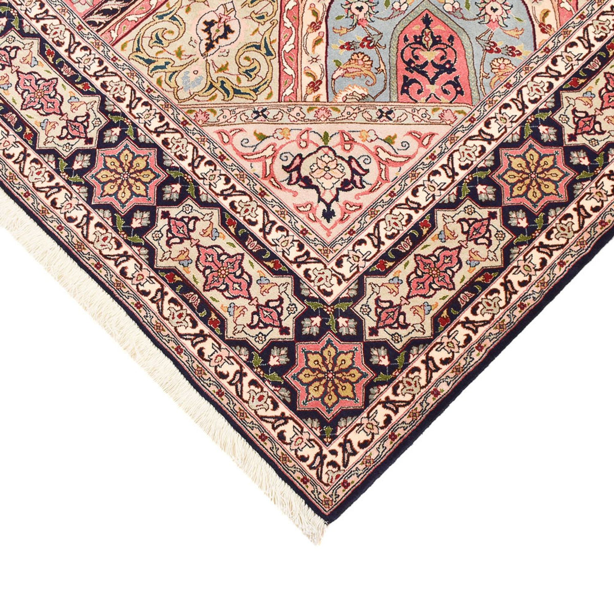 Tapis persan - Tabriz - Royal - 250 x 208 cm - beige foncé