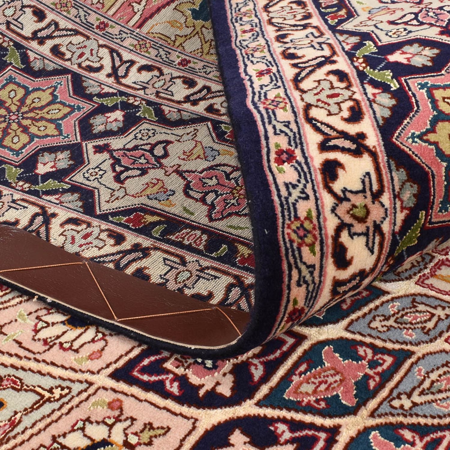Tapis persan - Tabriz - Royal - 250 x 208 cm - beige foncé