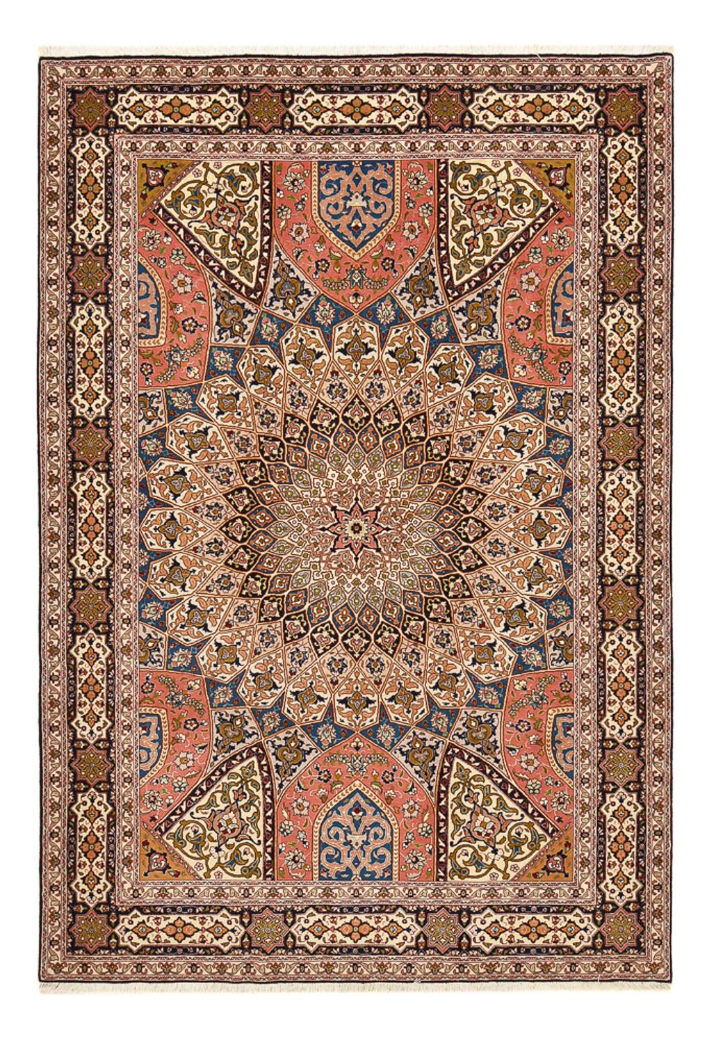 Tapis persan - Tabriz - Royal - 250 x 170 cm - beige foncé