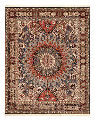 Tapis persan - Tabriz - Royal - 255 x 205 cm - beige foncé