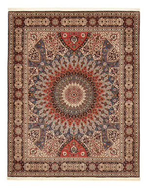 Tapis persan - Tabriz - Royal - 255 x 205 cm - beige foncé