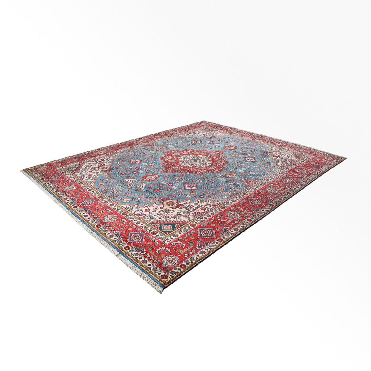 Tapis persan - Tabriz - Royal - 400 x 312 cm - bleu