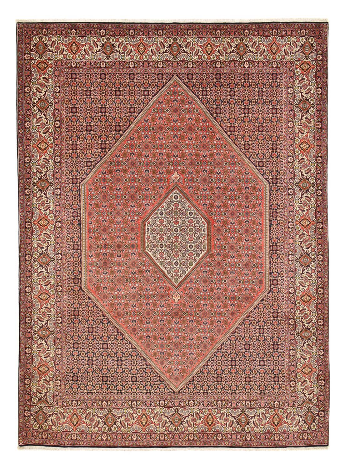 Tapis persan - Bidjar - 400 x 292 cm - rouge bordeaux
