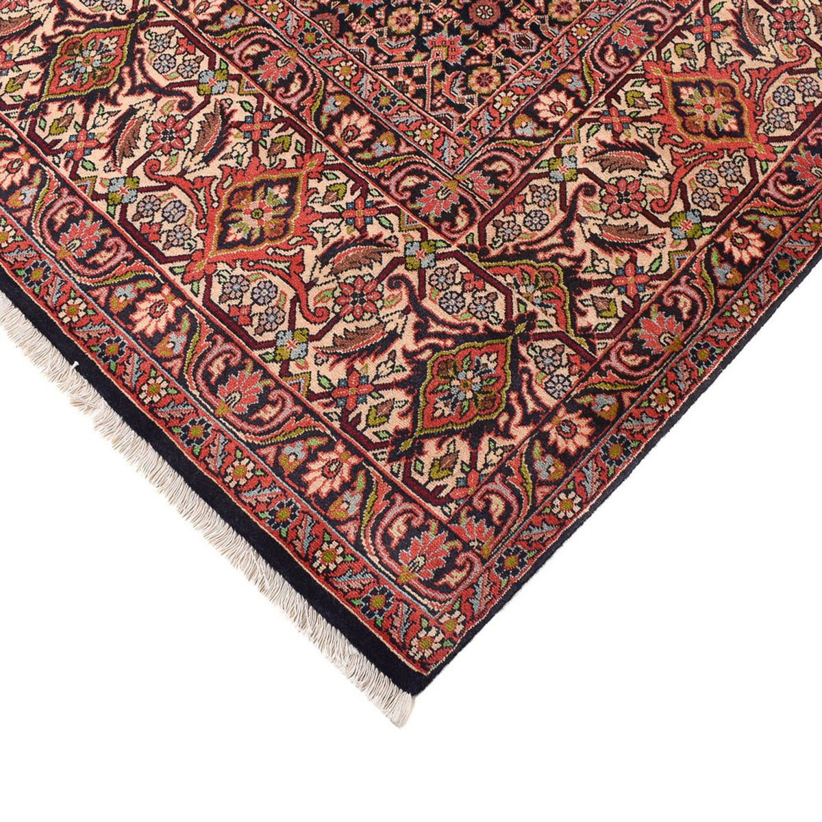 Tapis persan - Bidjar - 400 x 292 cm - rouge bordeaux