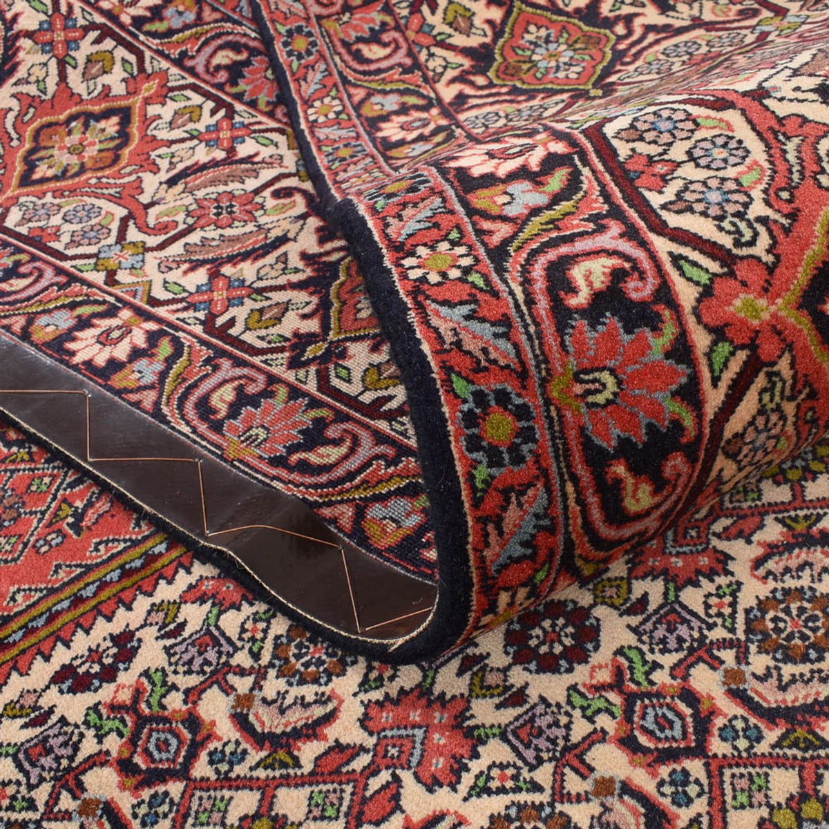 Tapis persan - Bidjar - 400 x 292 cm - rouge bordeaux