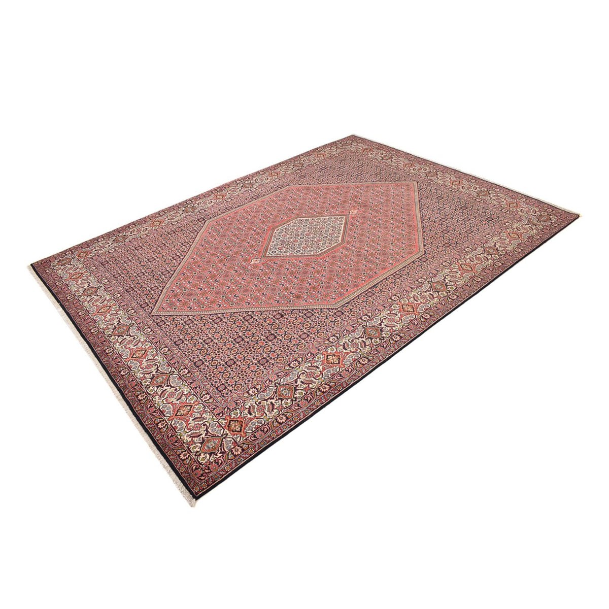 Tapis persan - Bidjar - 400 x 292 cm - rouge bordeaux