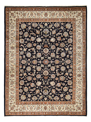 Tapis persan - Classique - Royal - 403 x 298 cm - bleu foncé
