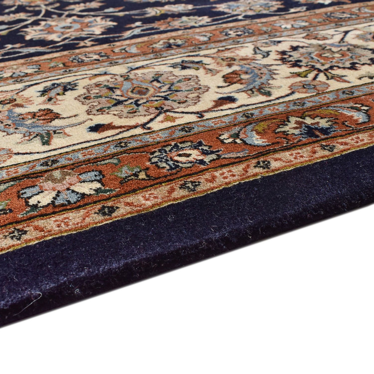 Tapis persan - Classique - Royal - 403 x 298 cm - bleu foncé