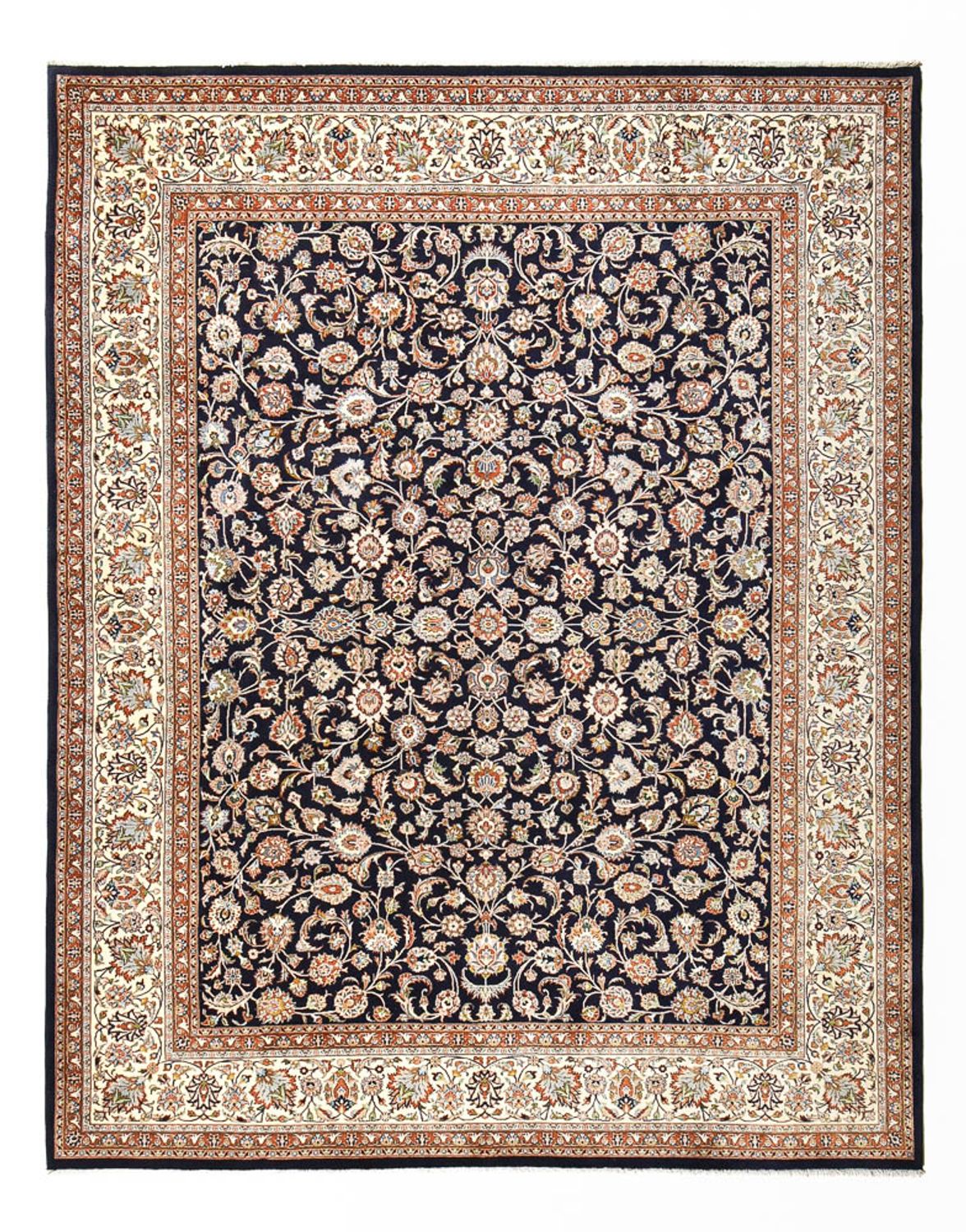 Tapis persan - Classique - Royal - 388 x 300 cm - bleu foncé