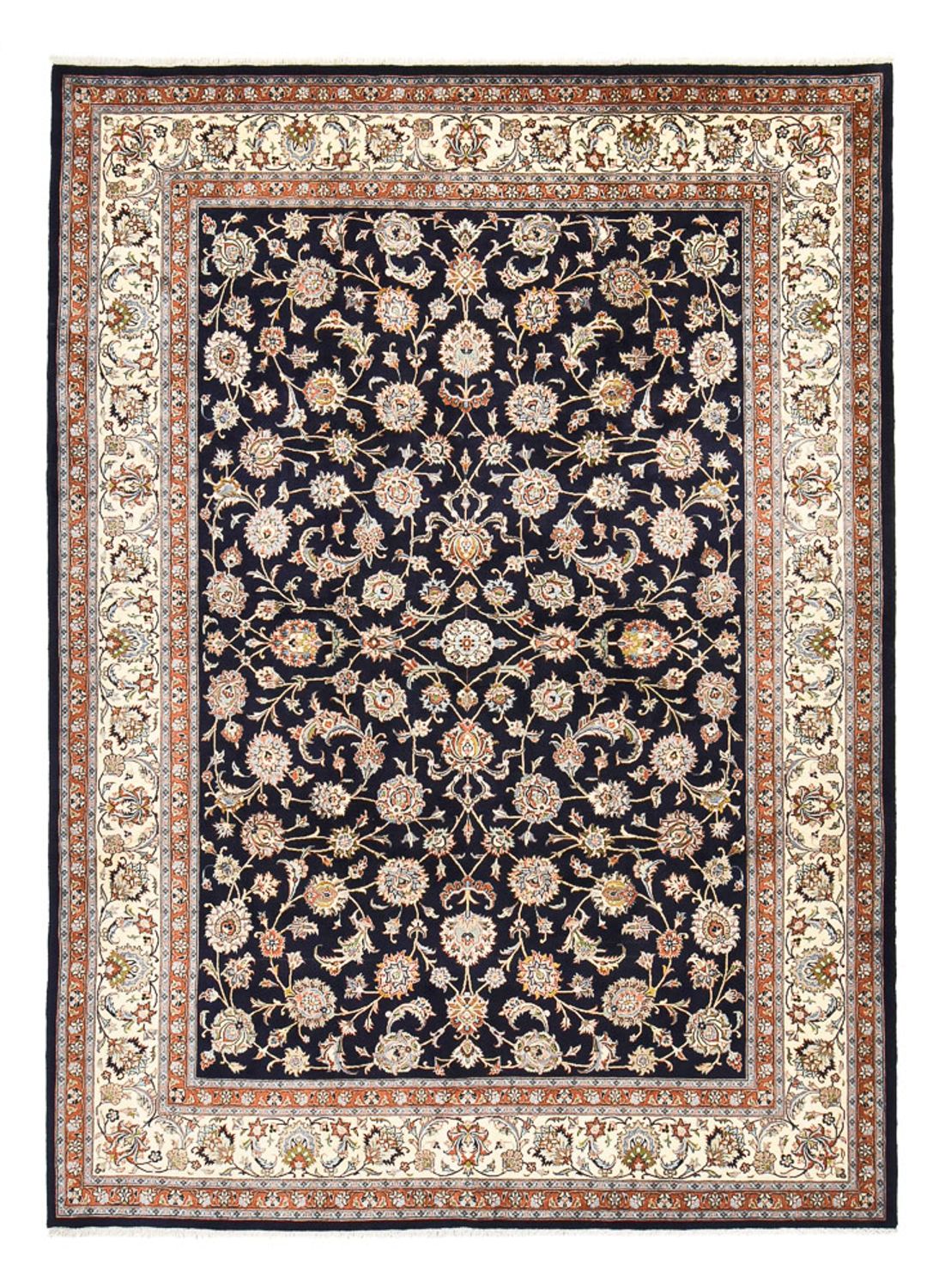 Tapis persan - Classique - Royal - 345 x 248 cm - bleu foncé