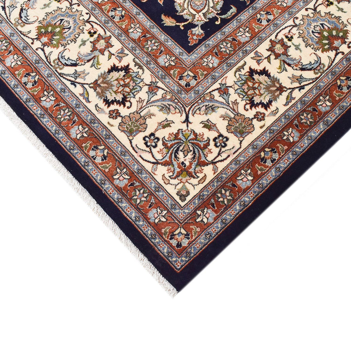 Tapis persan - Classique - Royal - 345 x 248 cm - bleu foncé