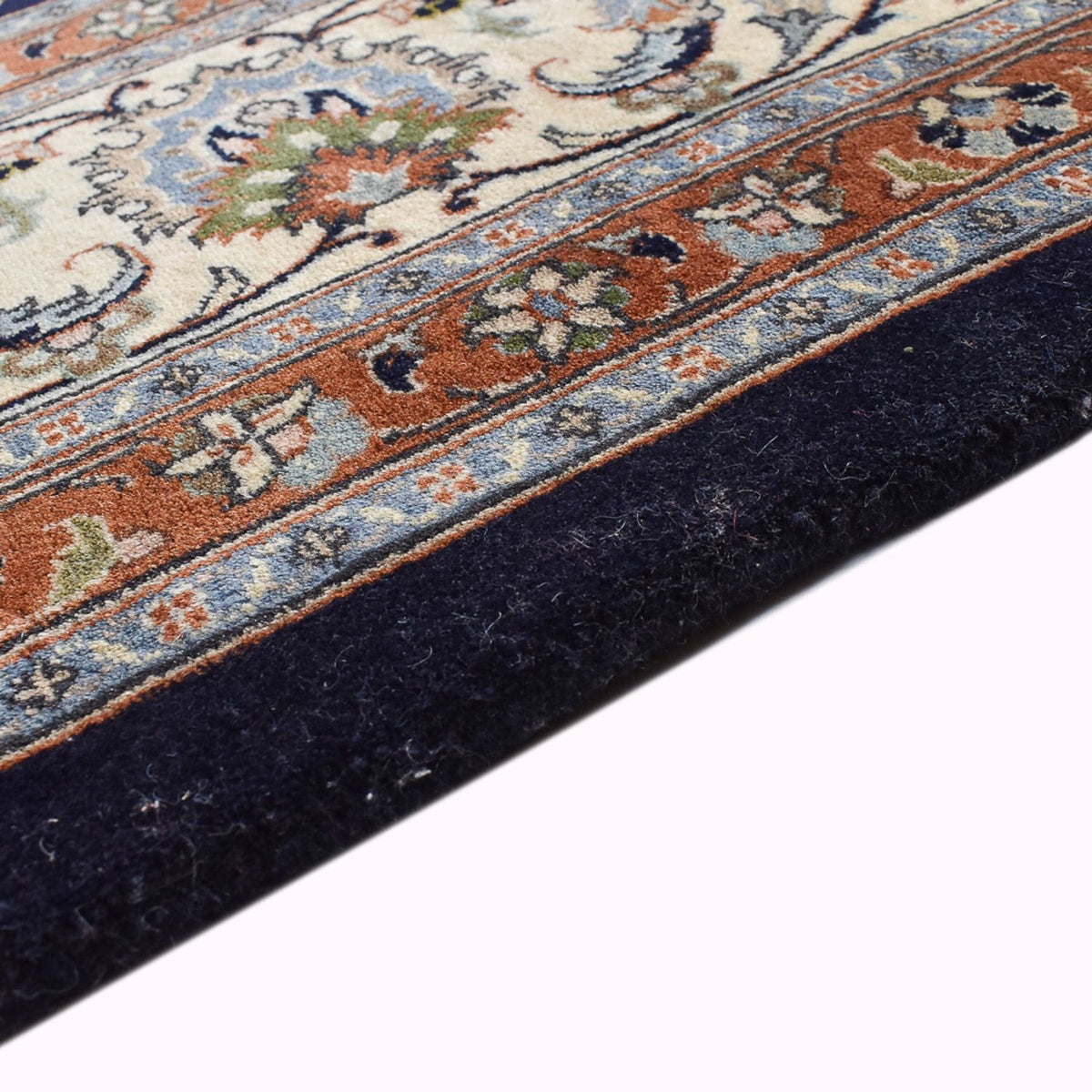 Tapis persan - Classique - Royal - 345 x 248 cm - bleu foncé