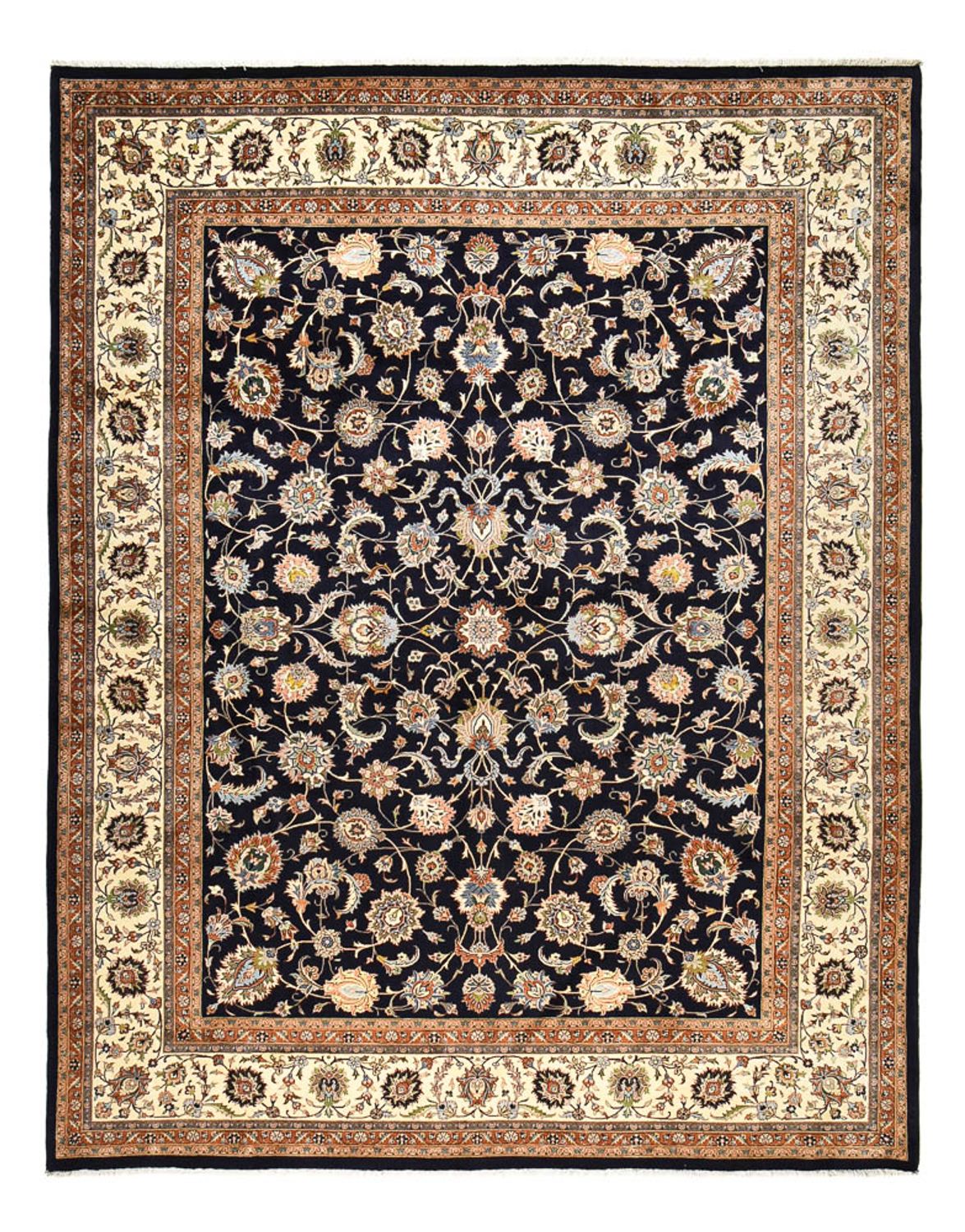 Tapis persan - Classique - Royal - 392 x 300 cm - bleu foncé