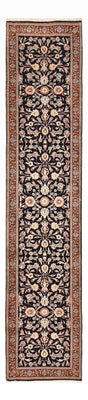 Tapis de couloir Tapis persan - Classique - 334 x 75 cm - bleu foncé