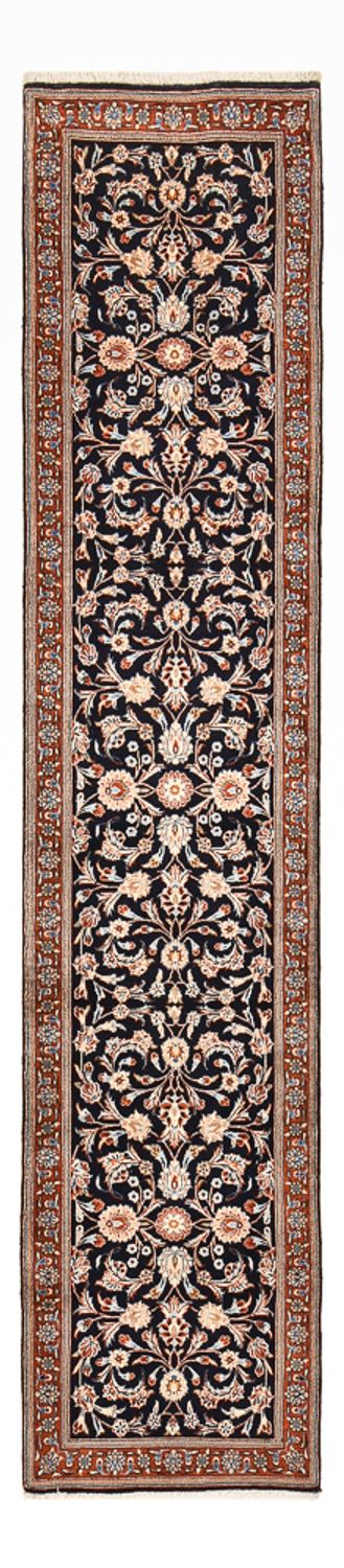 Tapis de couloir Tapis persan - Classique - 334 x 75 cm - bleu foncé