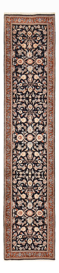 Tapis de couloir Tapis persan - Classique - 334 x 75 cm - bleu foncé
