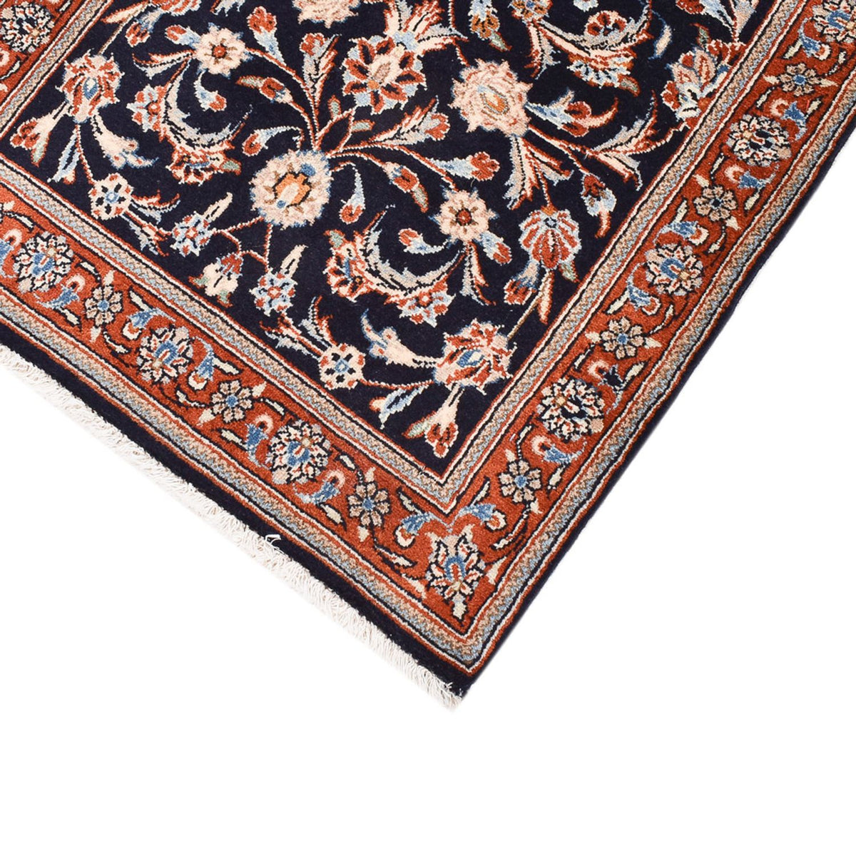 Tapis de couloir Tapis persan - Classique - 334 x 75 cm - bleu foncé