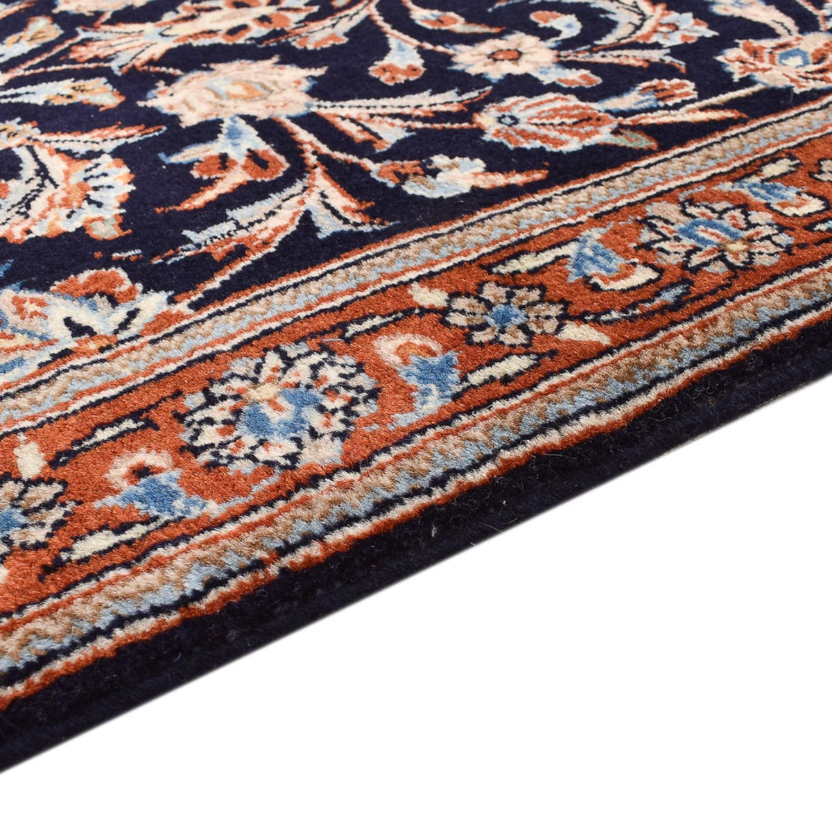 Tapis de couloir Tapis persan - Classique - 334 x 75 cm - bleu foncé