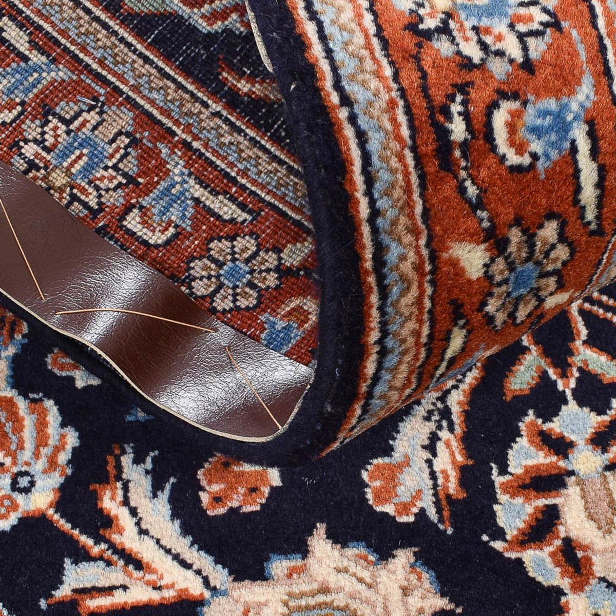 Tapis de couloir Tapis persan - Classique - 334 x 75 cm - bleu foncé