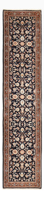 Tapis de couloir Tapis persan - Classique - 335 x 77 cm - bleu foncé