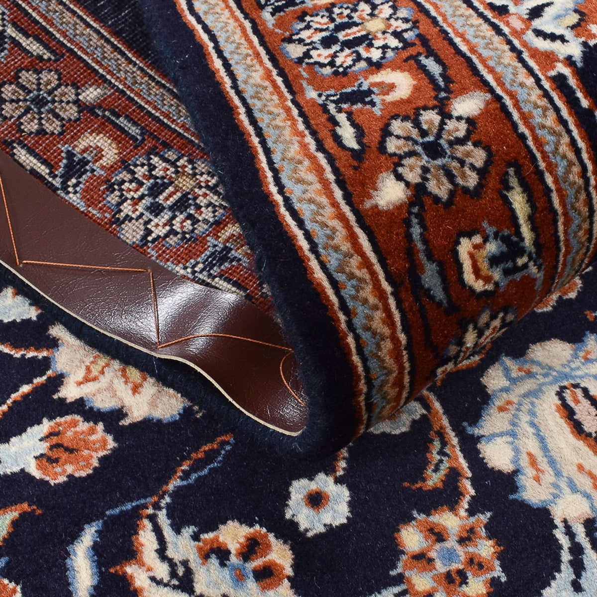 Tapis de couloir Tapis persan - Classique - 335 x 77 cm - bleu foncé