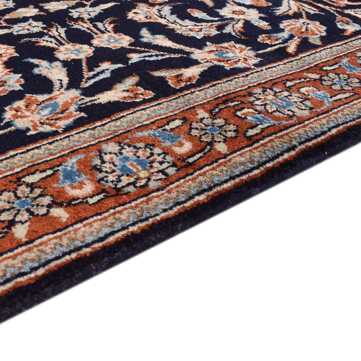 Tapis de couloir Tapis persan - Classique - 330 x 74 cm - bleu foncé