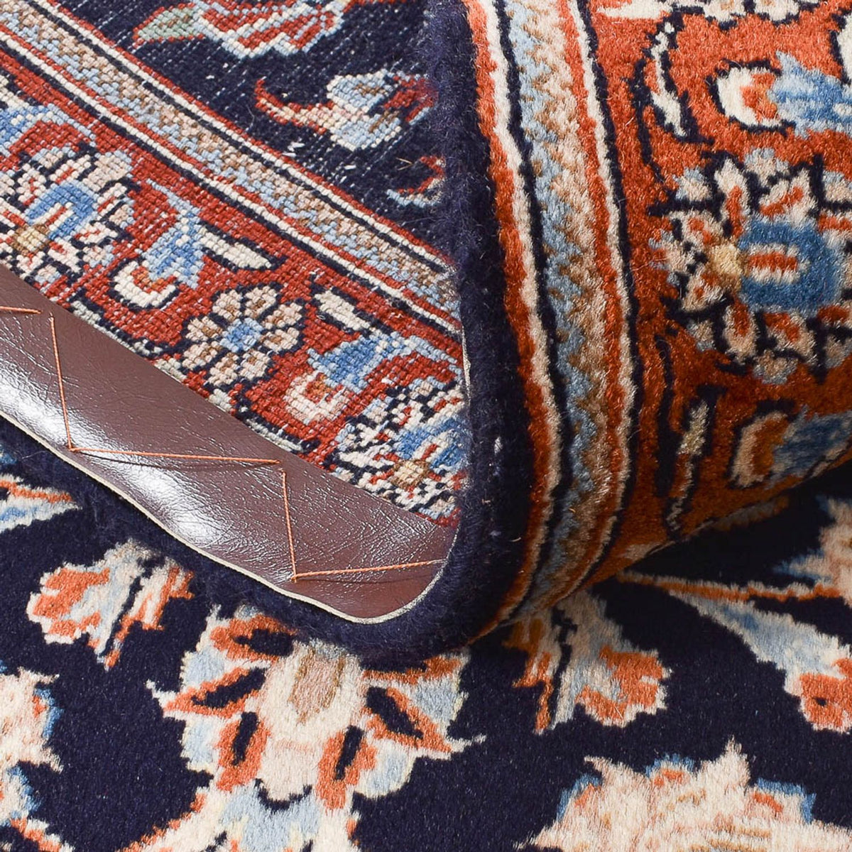 Tapis de couloir Tapis persan - Classique - 330 x 74 cm - bleu foncé