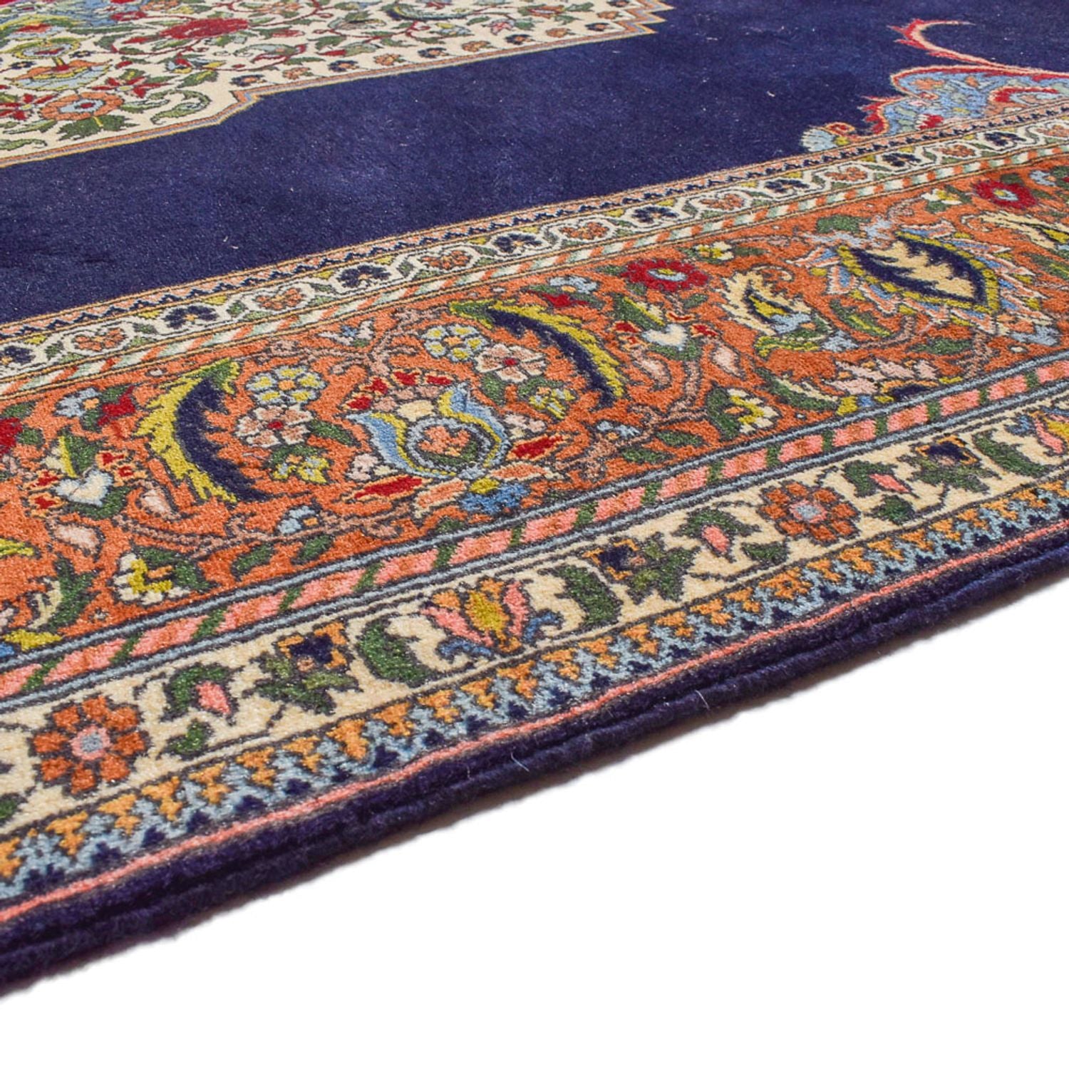 Tapis persan - Nomadic - 285 x 202 cm - bleu foncé