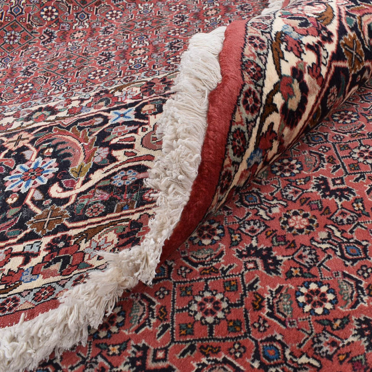 Tapis persan - Bidjar ronde  - 400 x 400 cm - rouille