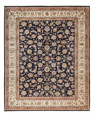 Tapis persan - Classique - Royal - 385 x 300 cm - bleu foncé