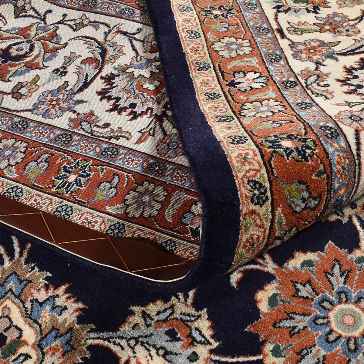 Tapis persan - Classique - Royal - 385 x 300 cm - bleu foncé