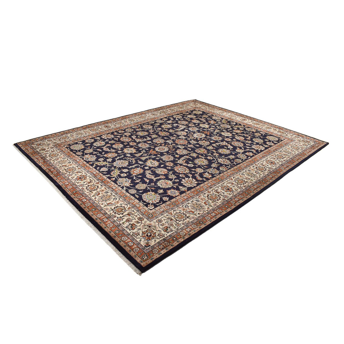 Tapis persan - Classique - Royal - 385 x 300 cm - bleu foncé